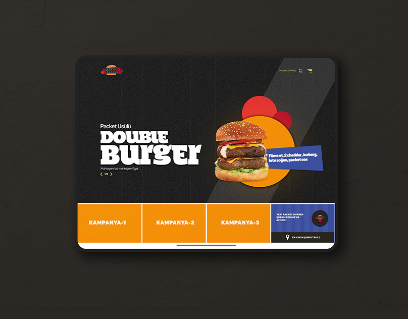 Packet Burger Web Design